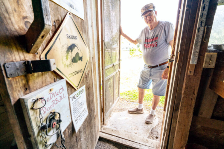 Lifelong passion: John Carey has been trapping for 70 years and counting now